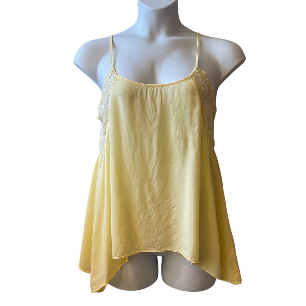 Free People Intimately Buttercup Rayon Lace Trimmed Camisole Size M